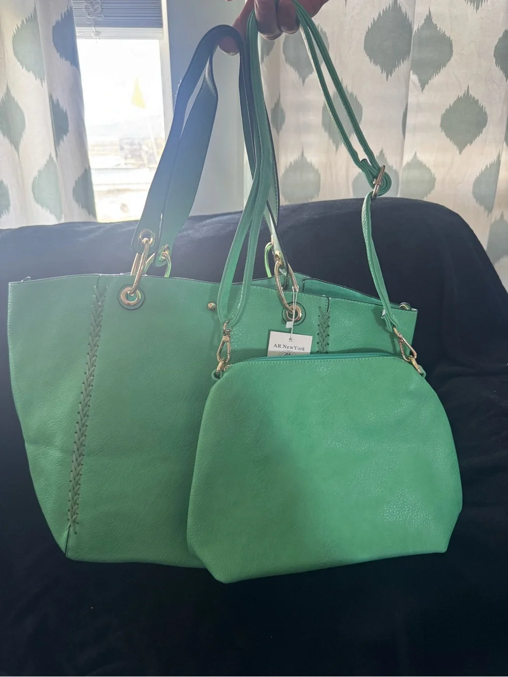 Marc New York Green Tote and Crossbody Bag Set